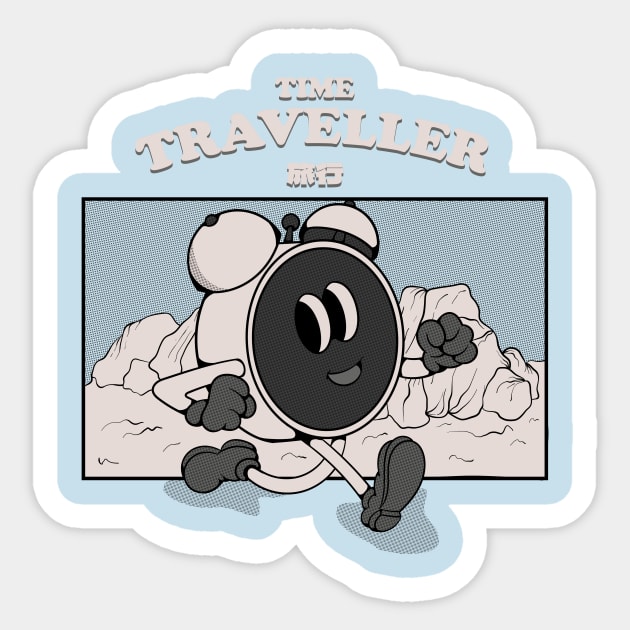 Time Traveller Sticker by Oiyo